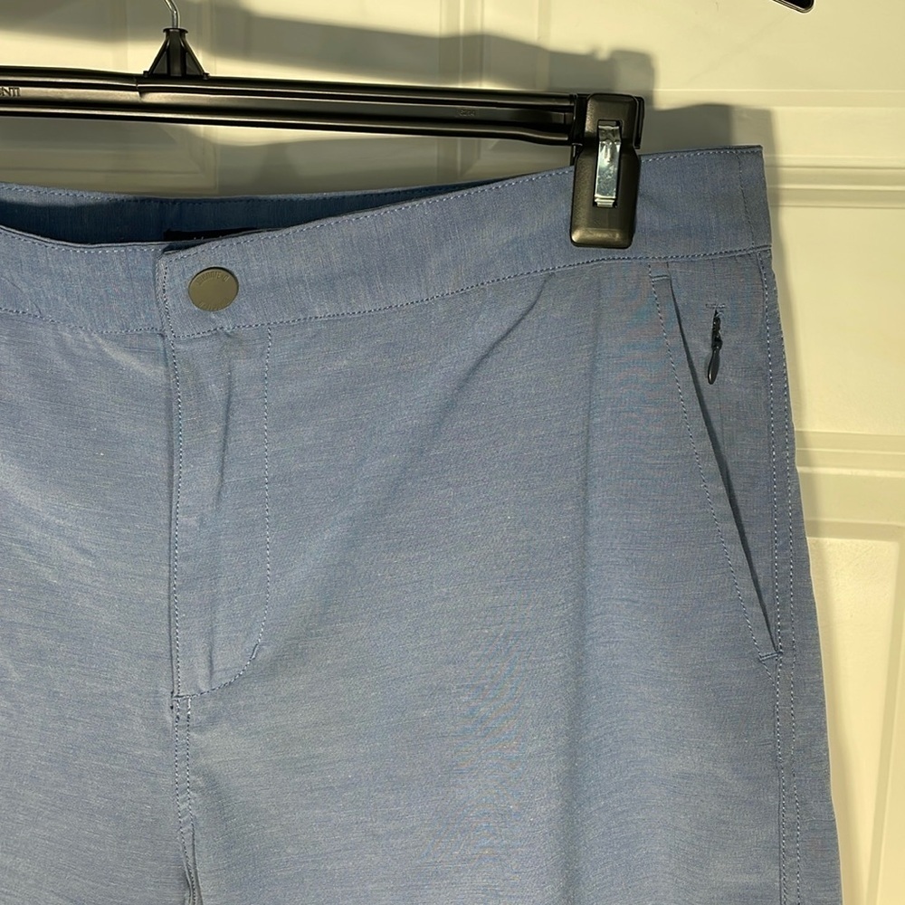 JOHNNIE-O Men’s Jupiter Cotton Performance Shorts Size 34 Blue Pockets Chino - Picture 3 of 16